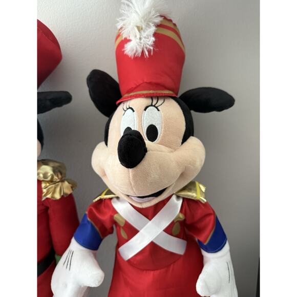 Christmas Holiday Disney 24 in Minnie Mickey Mouse Toy Soldier Marching Band - Picture 5 of 11